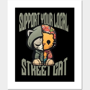 Street Cat Posters and Art